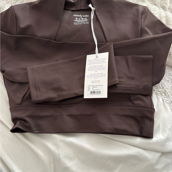 sisterly tribe Tops - Sisterly Tribe Bolero Top in espresso